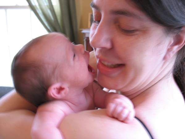 Zuzu talking to Momma October 2006